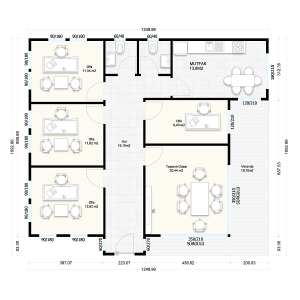 Prefabrik Ofis 143 M2